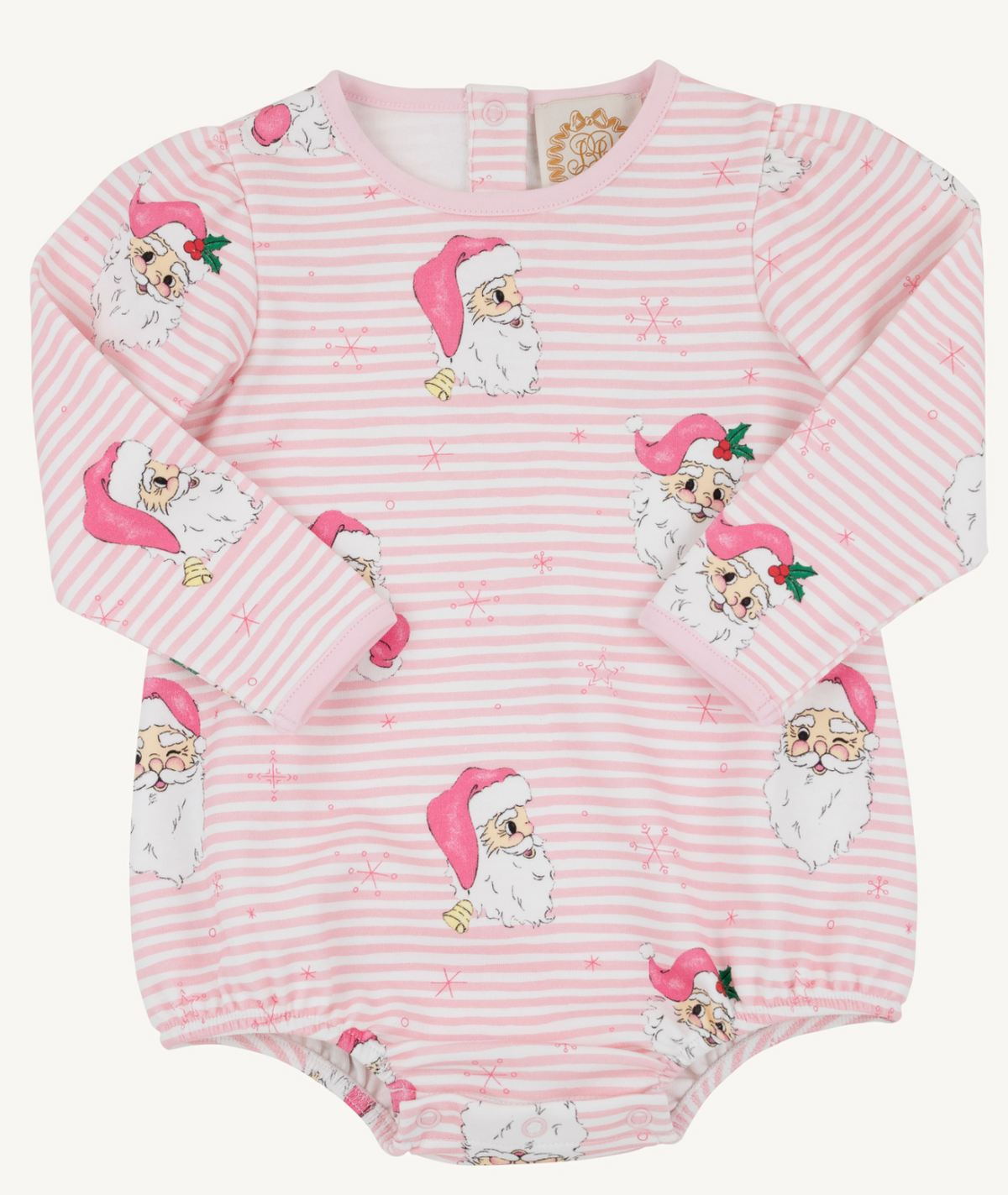 Penny's Play Bubble in Dear Santa Palm Beach Pink Stripe