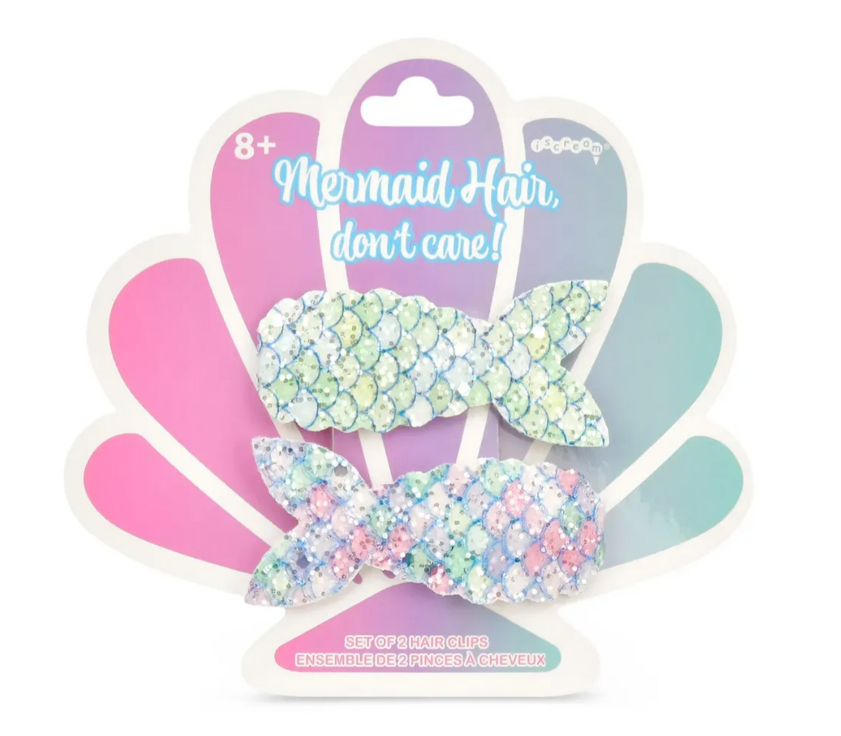 Mermaid Hair Don't Care Clips Set