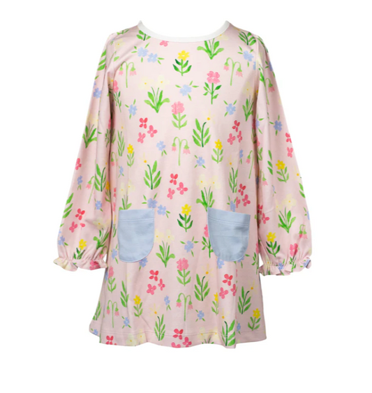 Proper Peony- English Garden Long Sleeve Dress