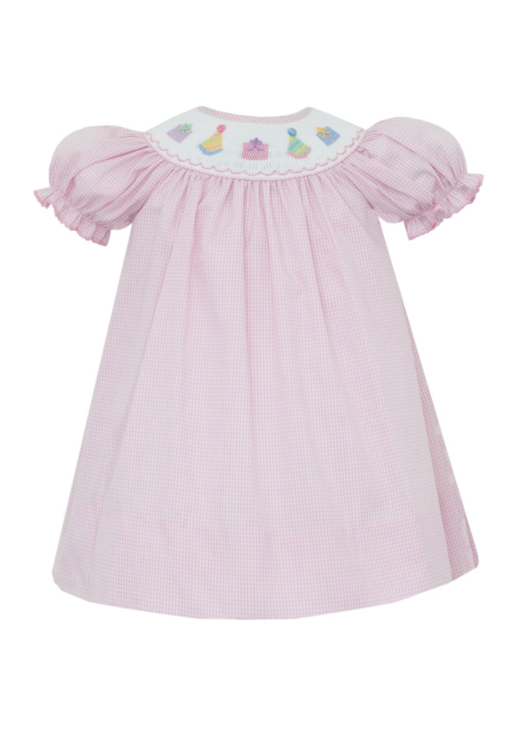 Birthday Girl Smocked Bishop Dress