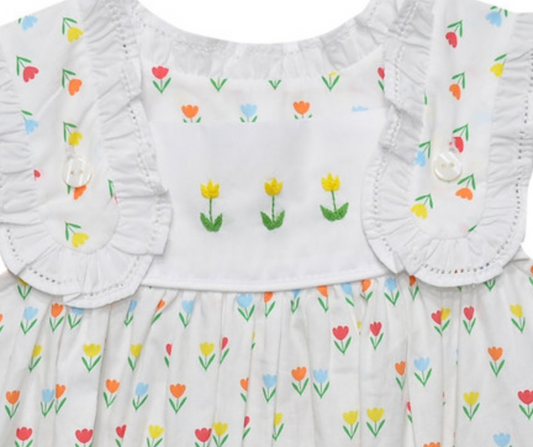 Yellow Flower Iris Dress - Tulip Time