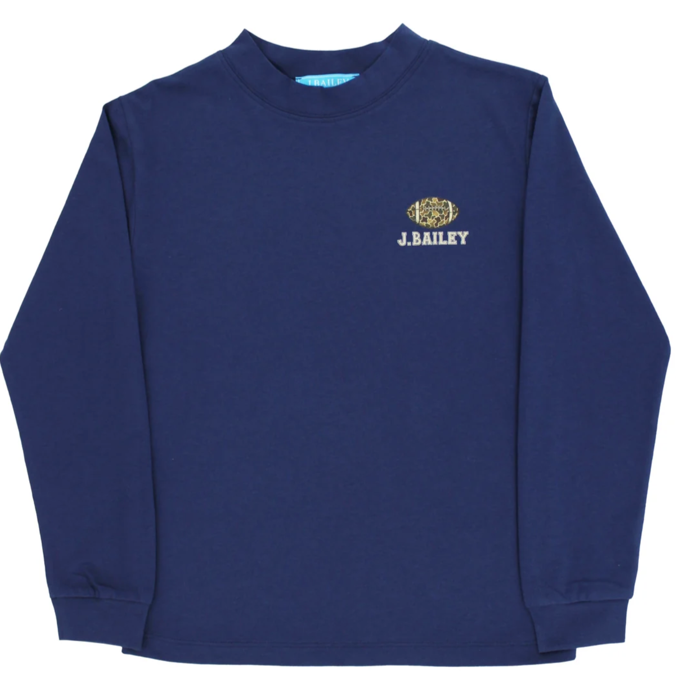 Logo Tee in Football on Navy