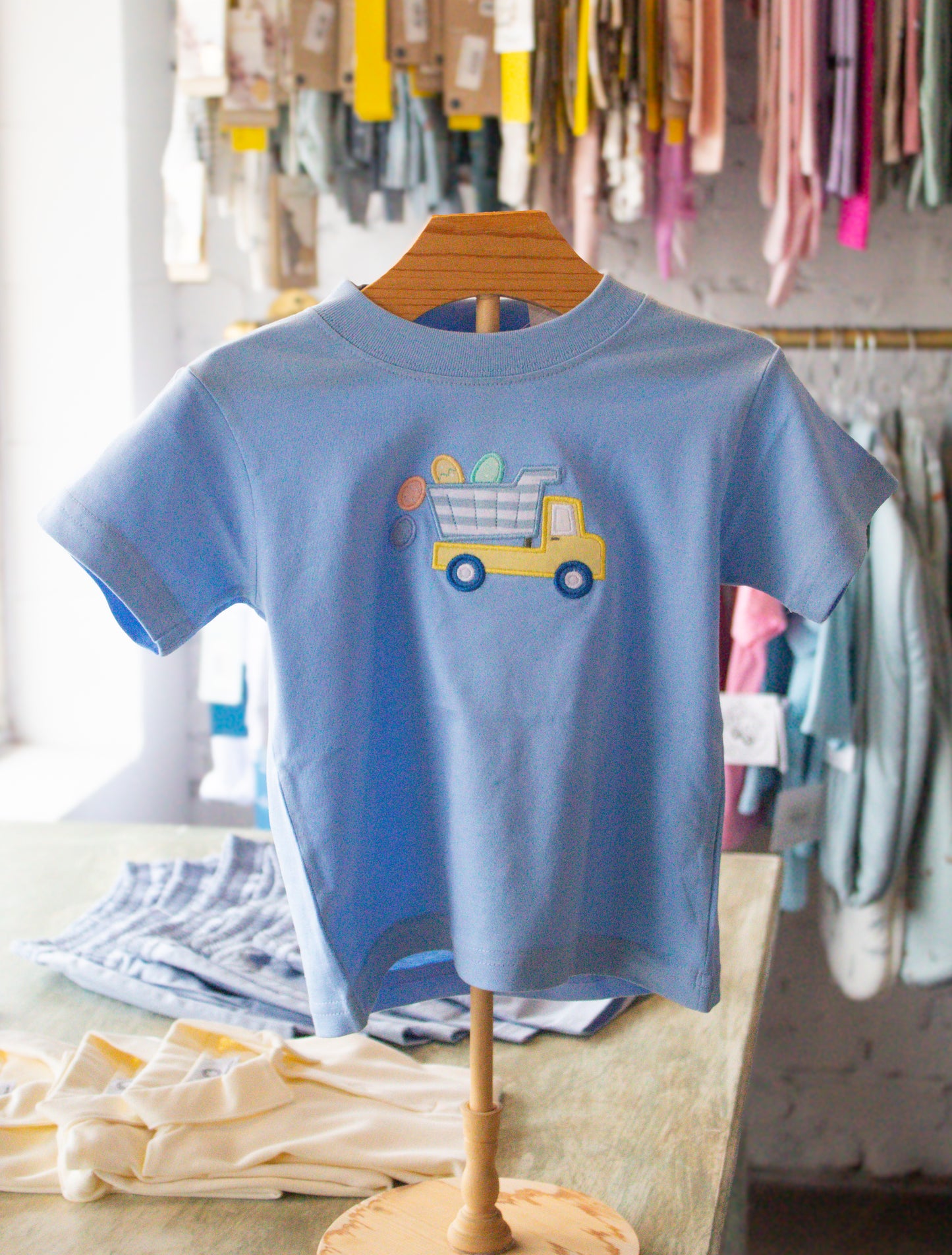 Dump Truck With Easter Eggs SS T-Shirt