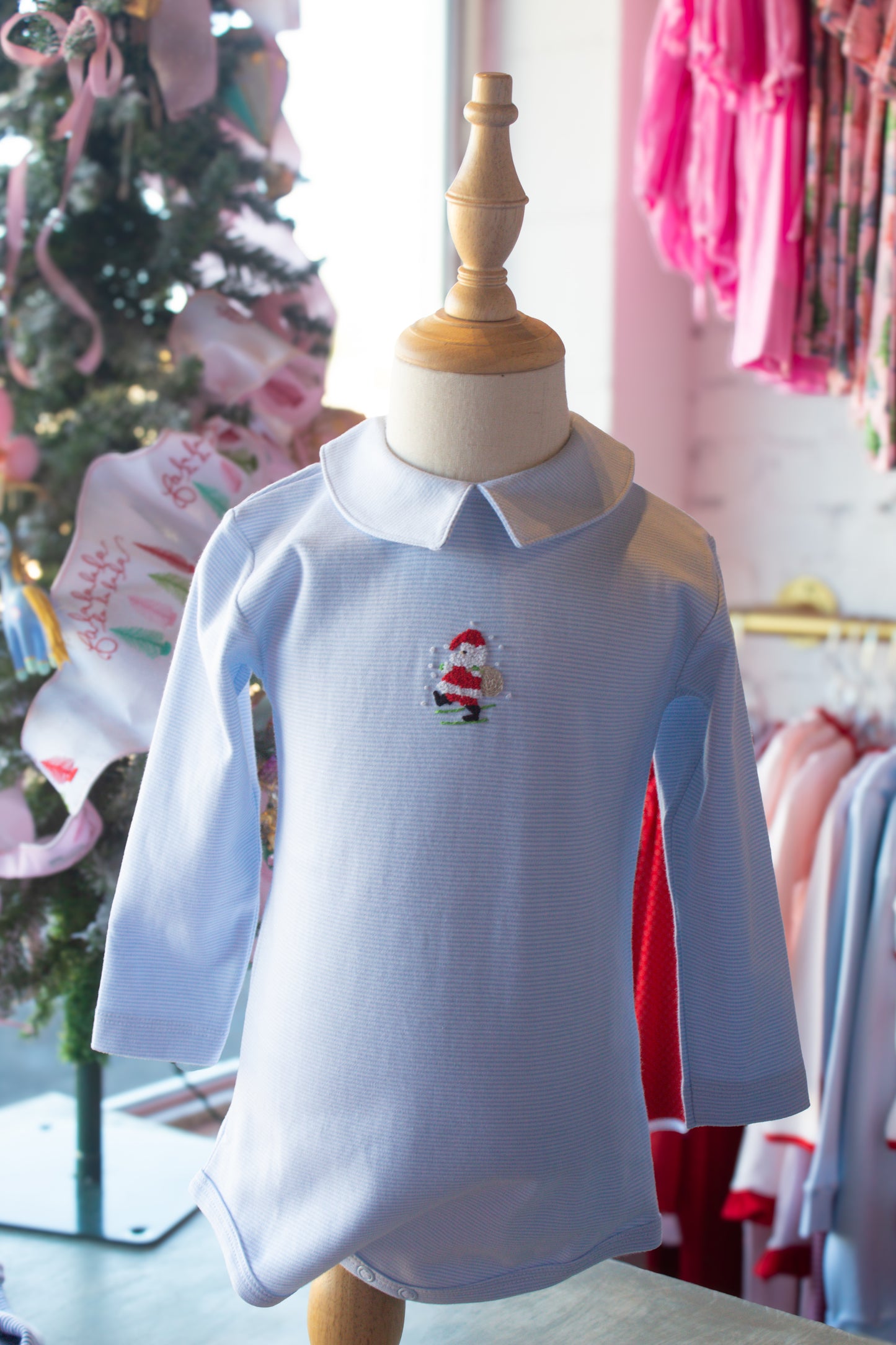 Mini Santa With Gift Bag Body Suit