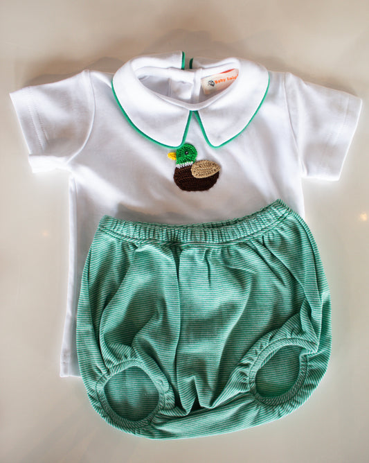 Crochet Mallard Diaper Set