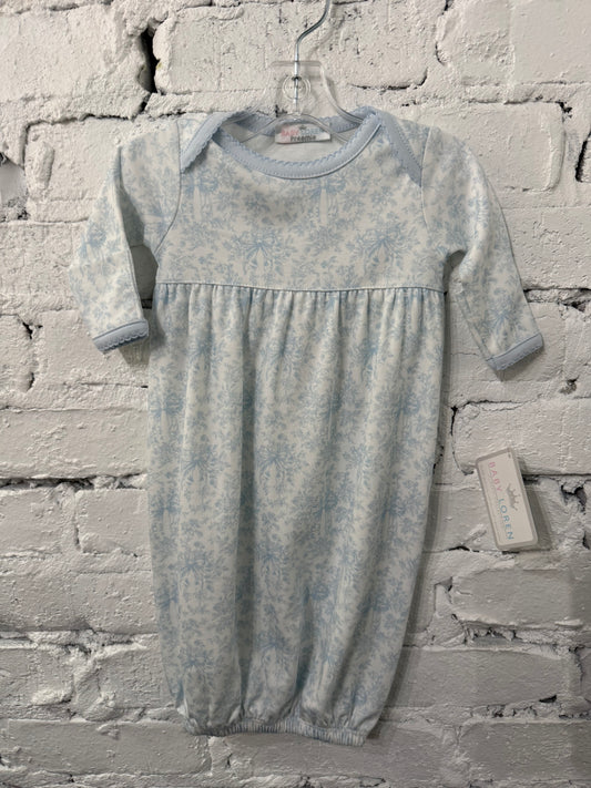 Sisi Blue Toile Gown