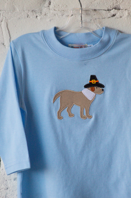 Dog With Pilgram Hat  Long Sleeve