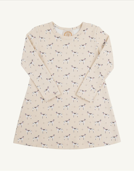 Long Sleeve Polly Play Dress in Carolina Hunt Club