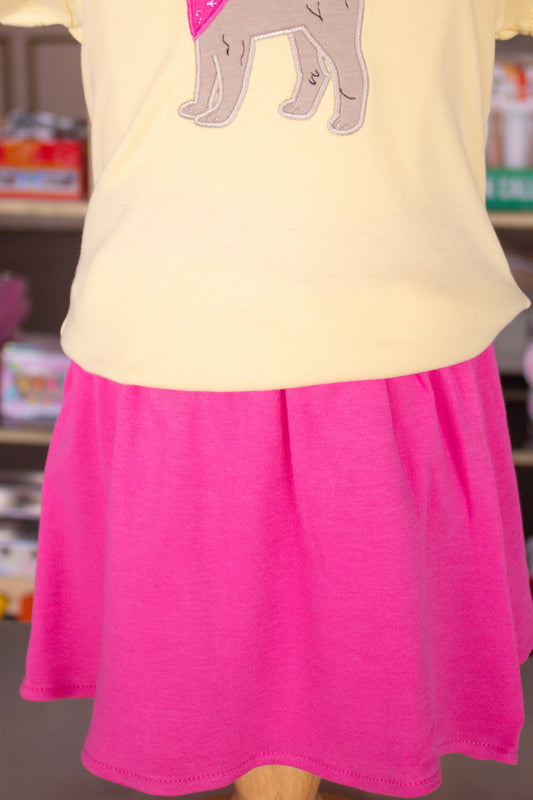 Interlock Solid Hot Pink Skort