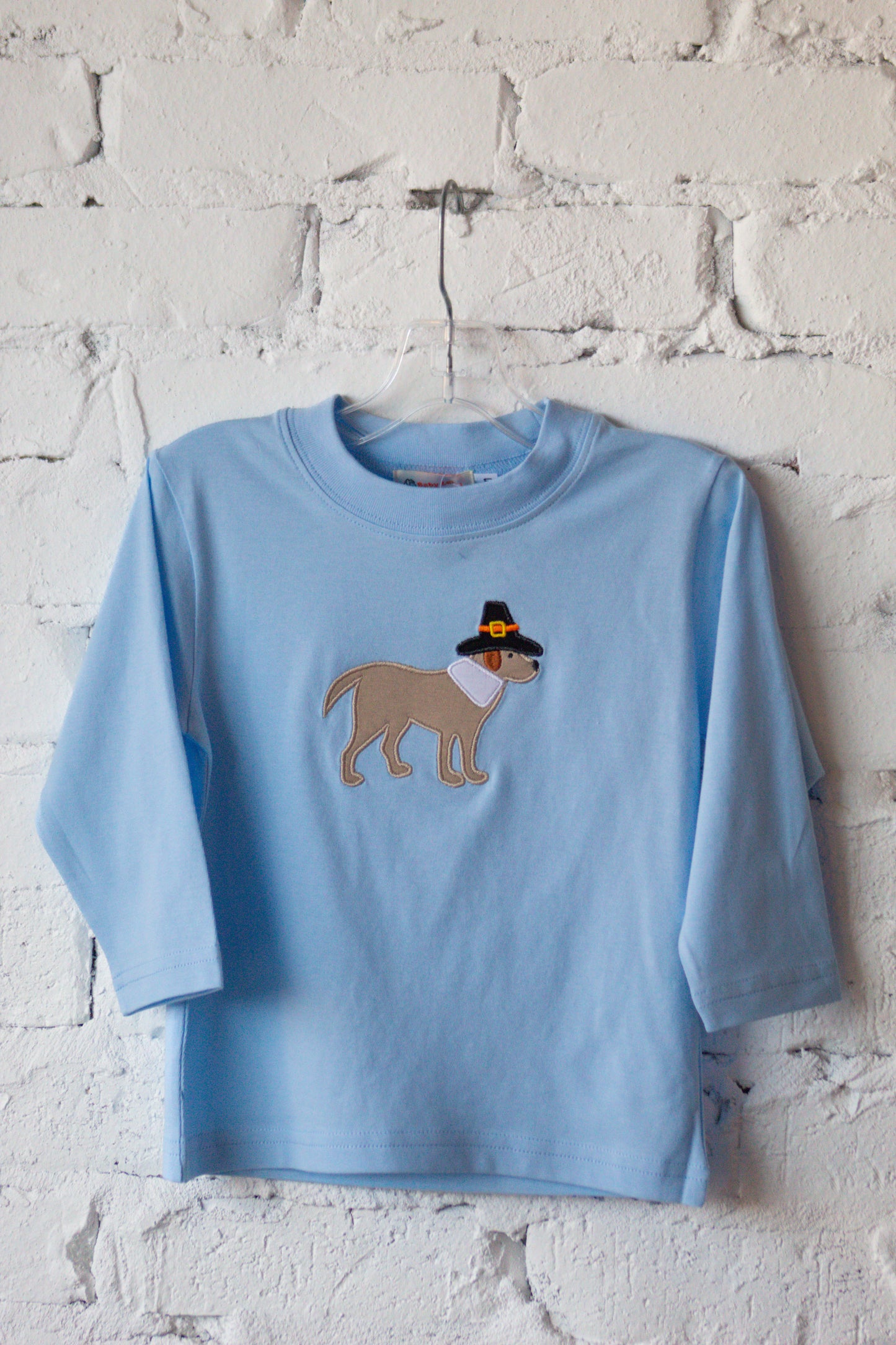 Dog With Pilgram Hat  Long Sleeve