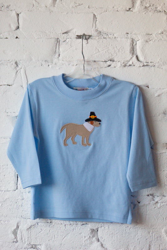 Dog With Pilgram Hat  Long Sleeve