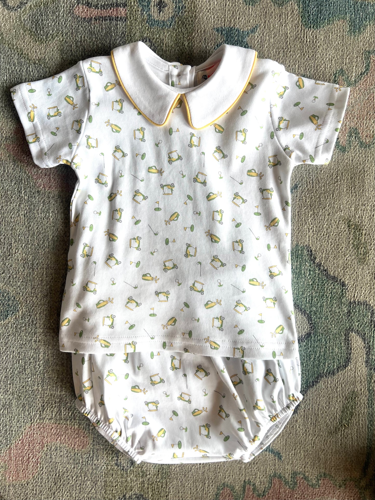 Mini Golf Print Diaper Set