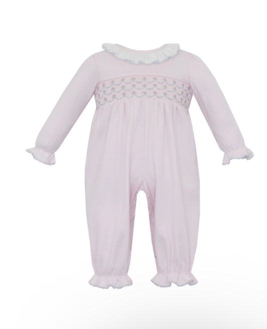Ellie Solid Pink Knit Romper