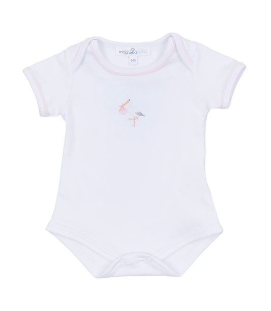 Light Pink Vintage Stork Bodysuit