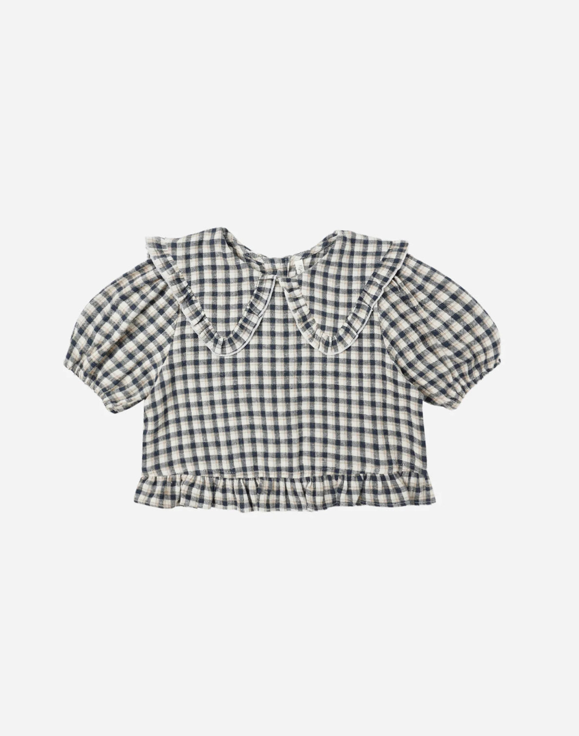 Prairie Blouse in Navy Check