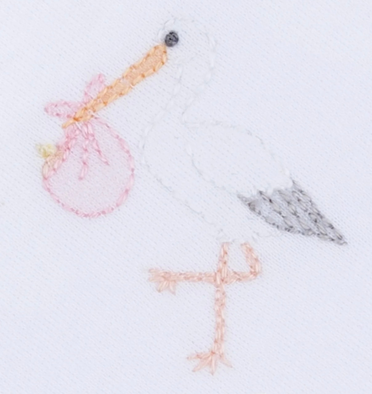 Light Pink Vintage Stork Bodysuit