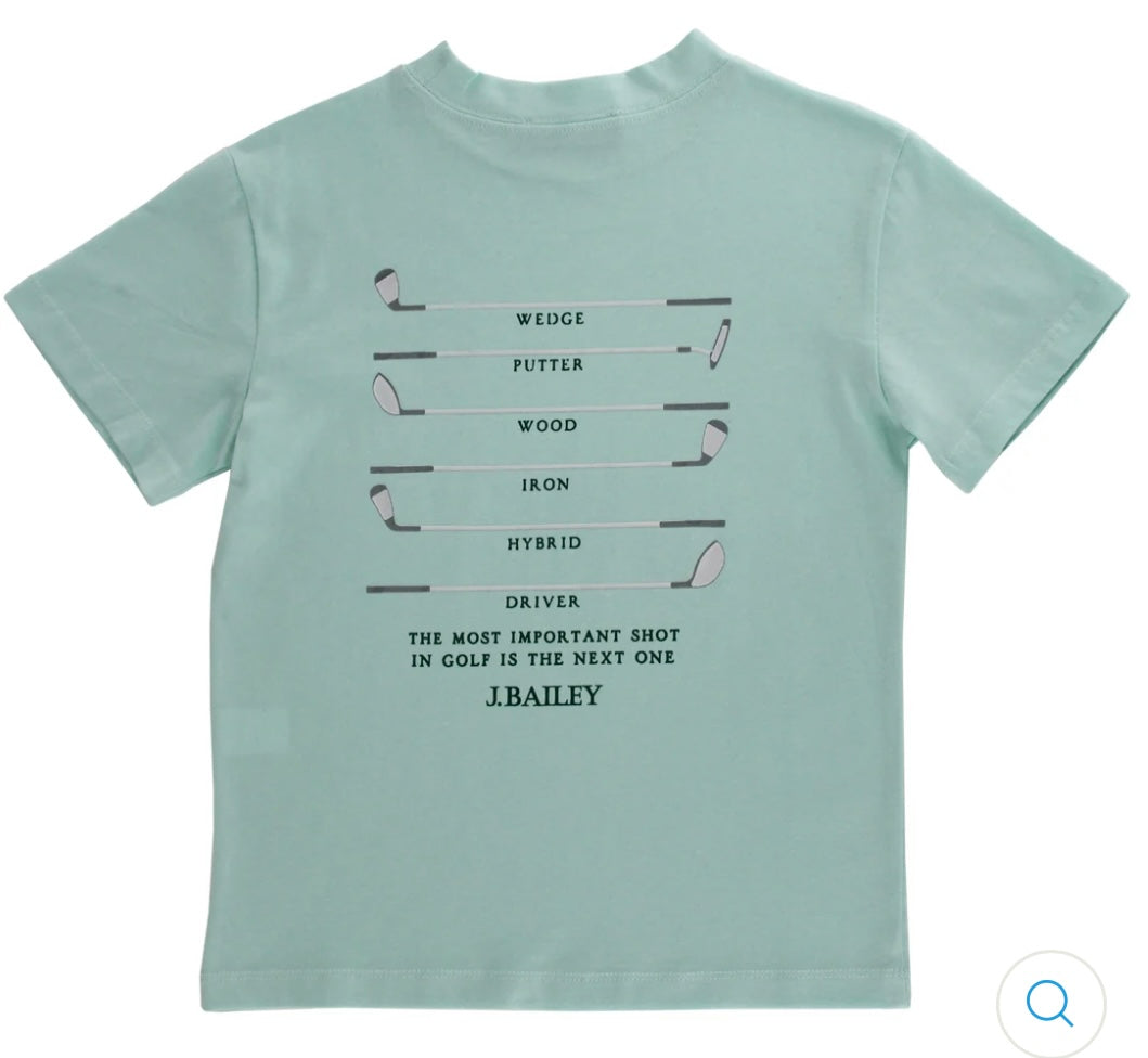 Logo Tee in Clubs on Seaglass