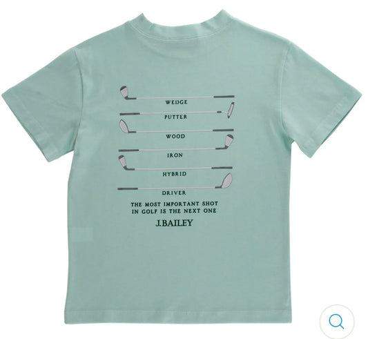 Logo Tee in Clubs on Seaglass