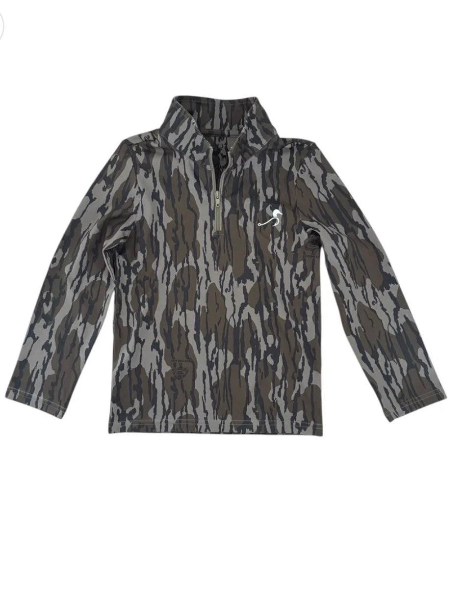 Beau Quarter Zip in Mossy Oak Original Bottomland