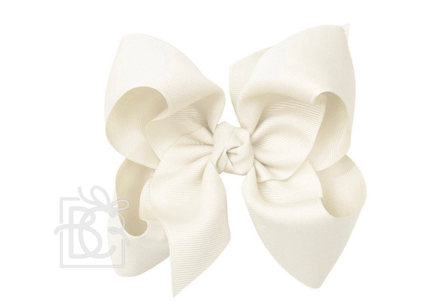 Grosgrain Bow with Knot on Med Alligator Clip 5.5" (HUGE)