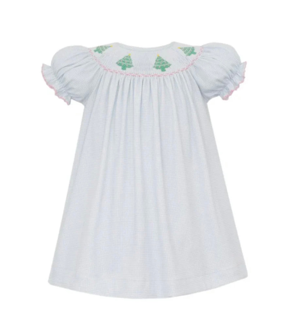 Christmas Tree Knit Bishop Dress