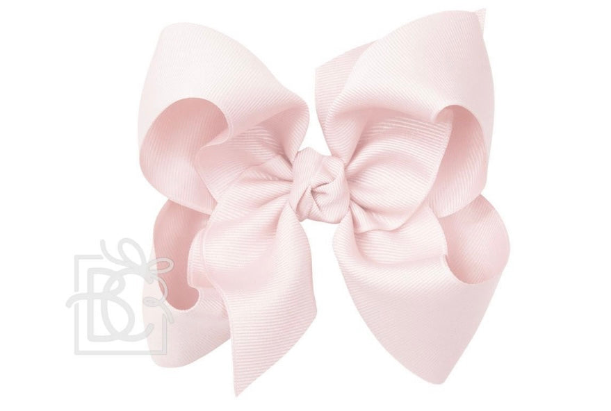 Grosgrain Bow with Knot on Med Alligator Clip 5.5" (HUGE)