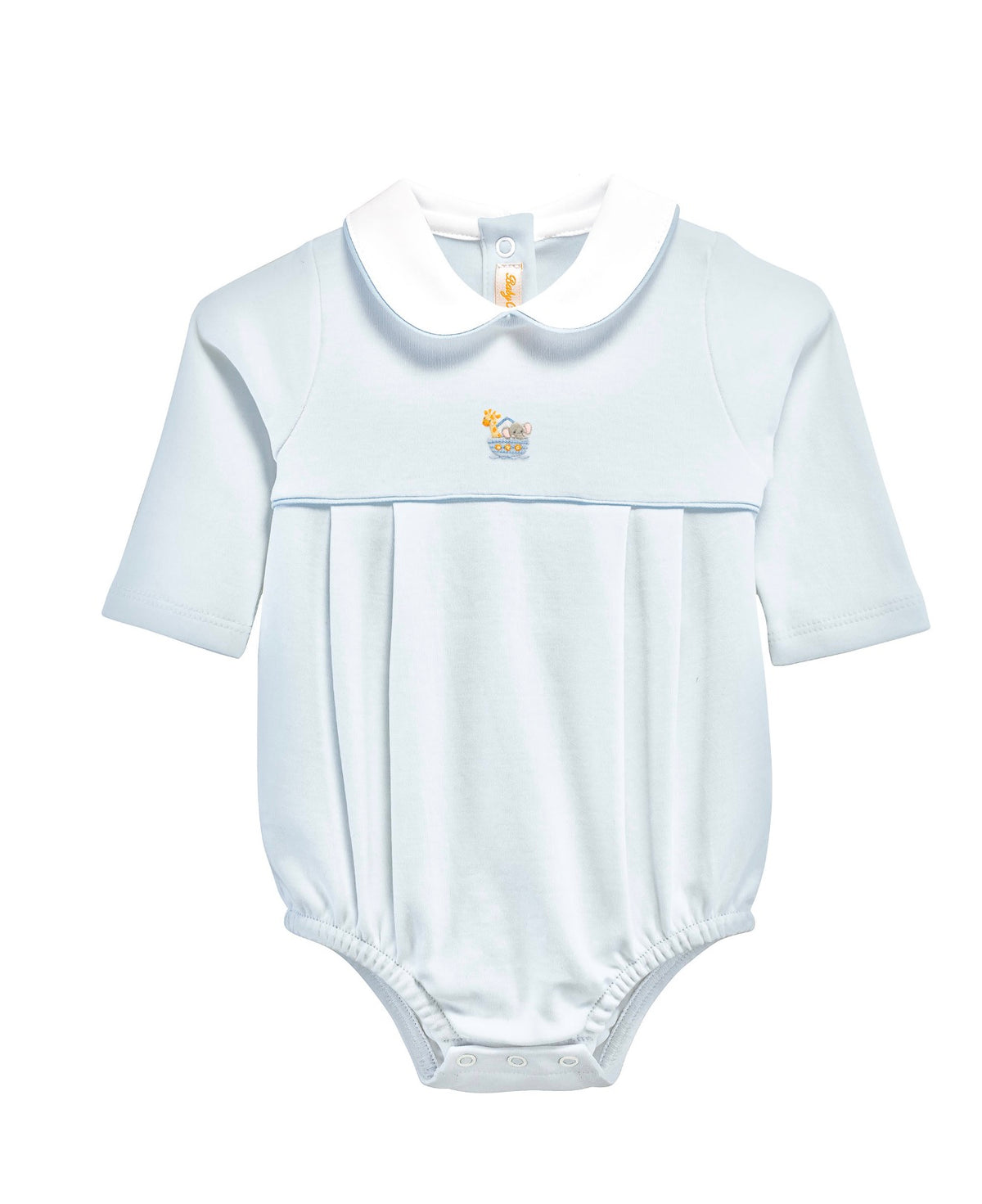 Noah Ark- Embroidered Pima Bubble in Blue