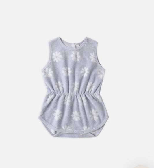 Cinch Playsuit in Periwinkle Daisy