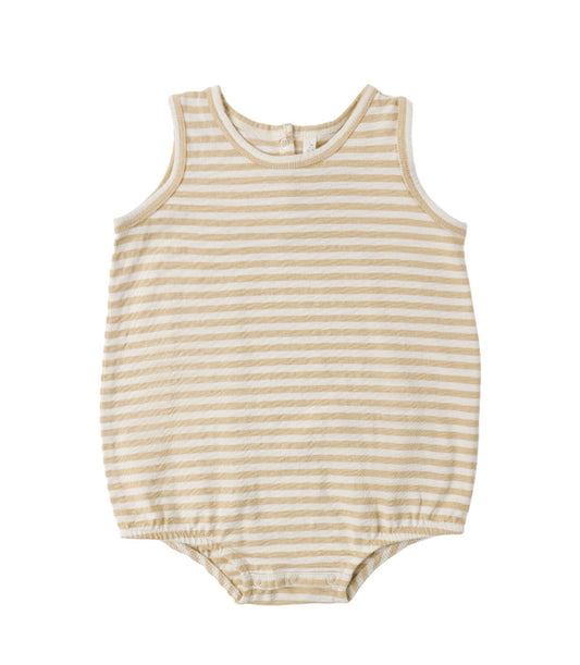 Bubble Onesie in Butterscotch Stripe