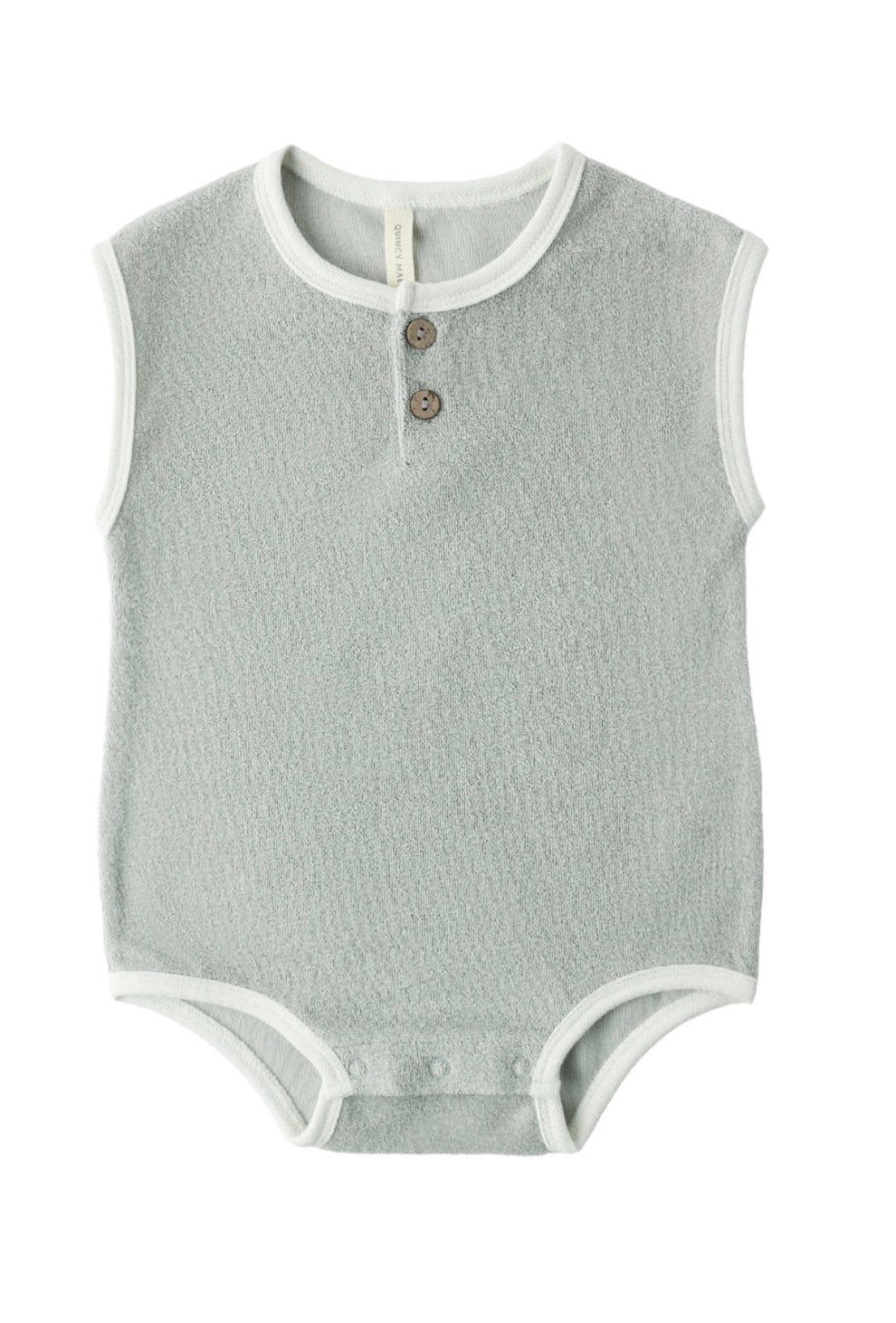Terry Cloth Romper in Sage