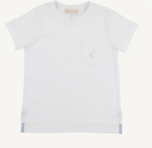 Carter Crewneck in Worth Avenue White