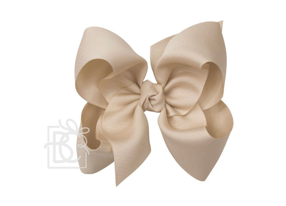 Grosgrain Bow with Knot on Med Alligator Clip 5.5" (HUGE)