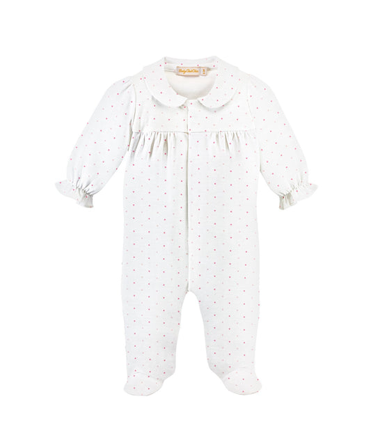 Pink Dots Printed Footie