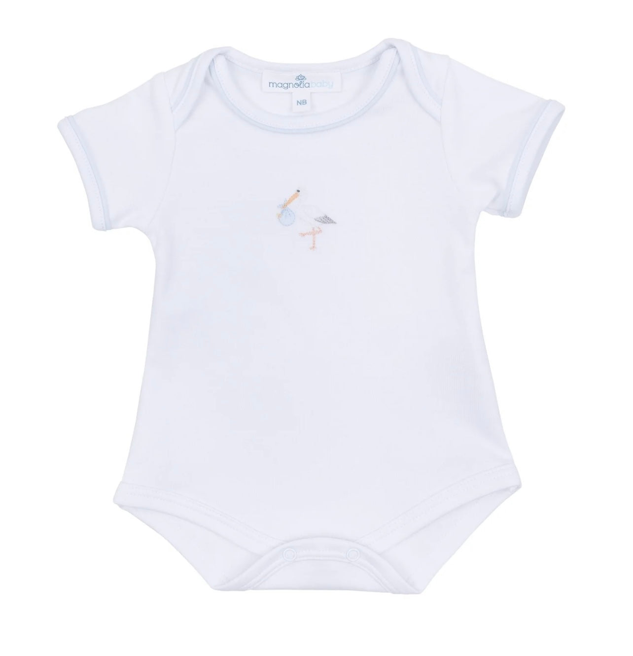 Light Blue Vintage Stork Bodysuit