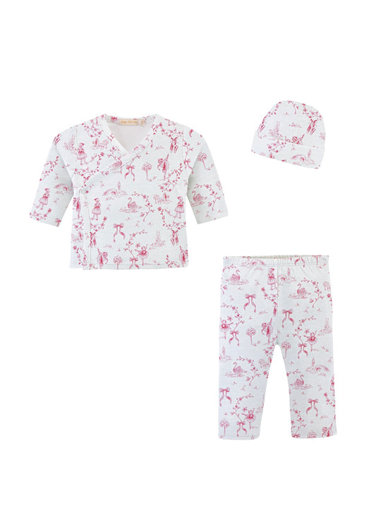 Grace In Toile Take Me Home Set With Hat