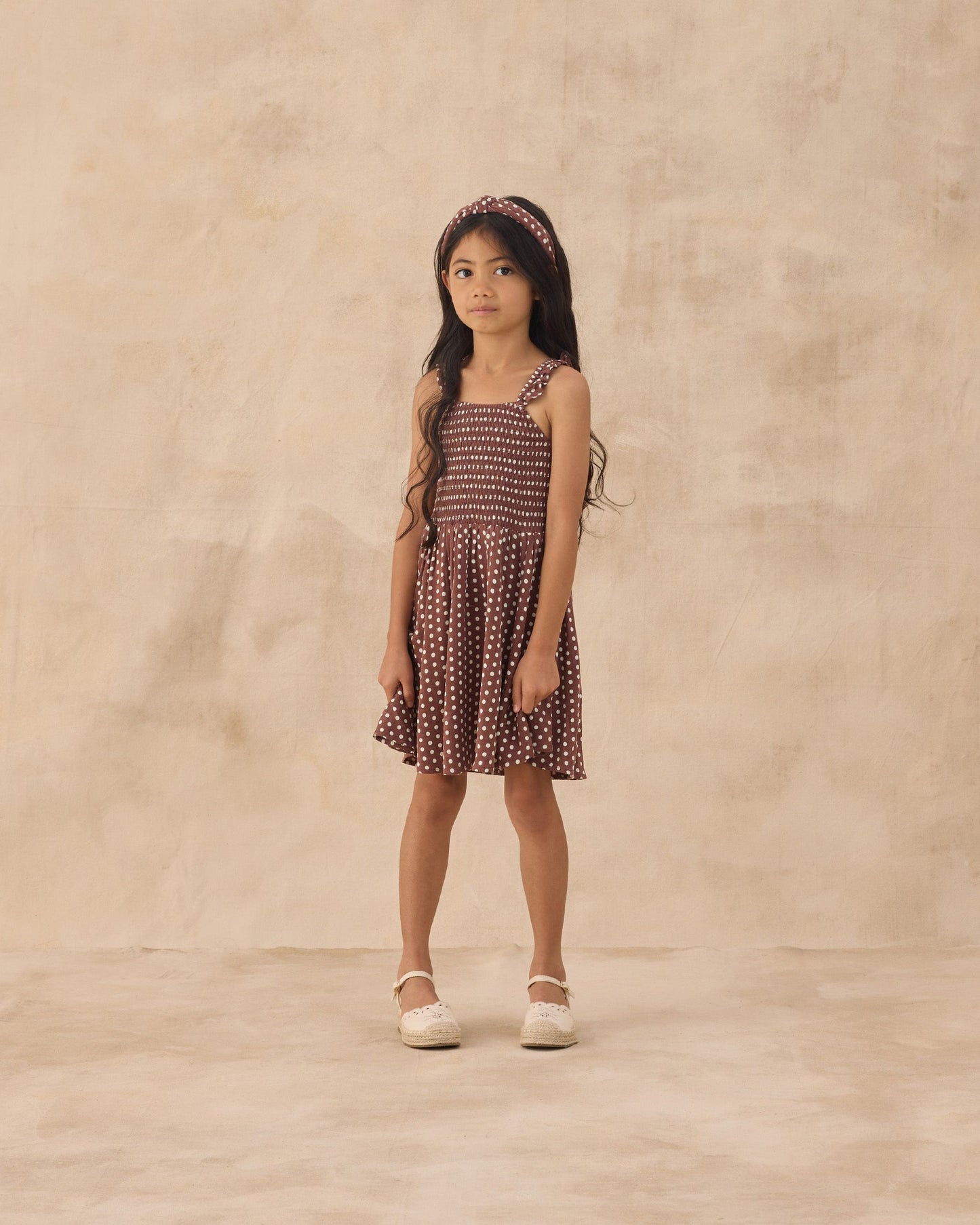 Lainey Dress Chocolate Polka Dot