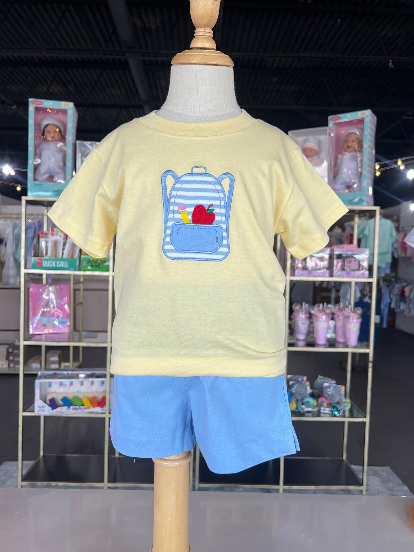 Pale Yellow Backpack Shirt