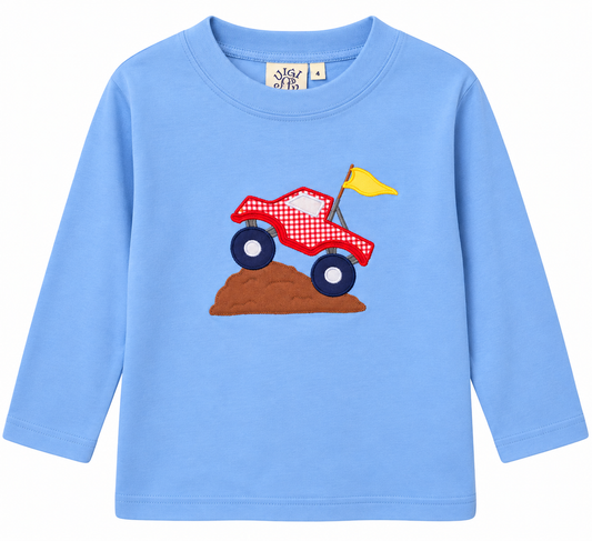 Truck Climbing Hill Sky Blue LS