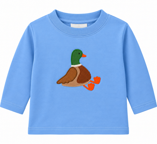 Mallard Sitting Sky Blue LS