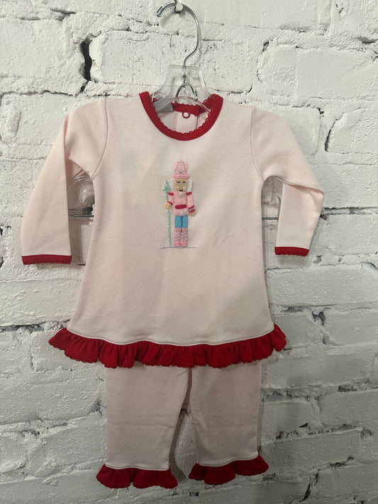 Pastel Nutcracker Ruffle Pant Set