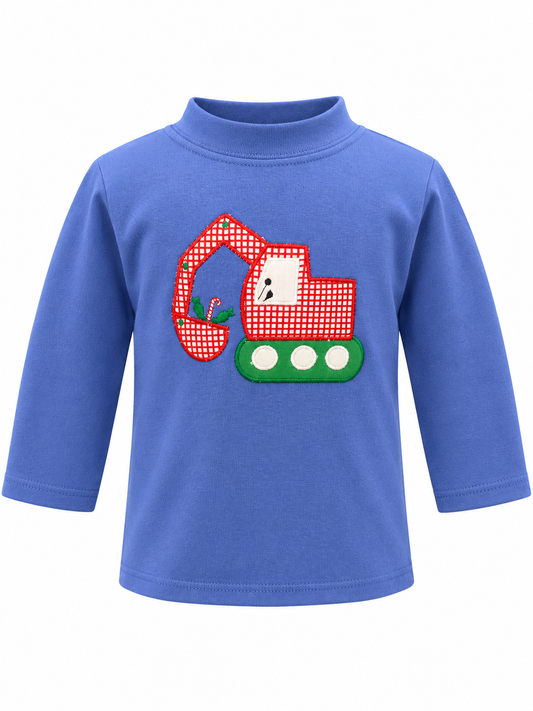 Boys Backhoe Stitched Sweatshirt