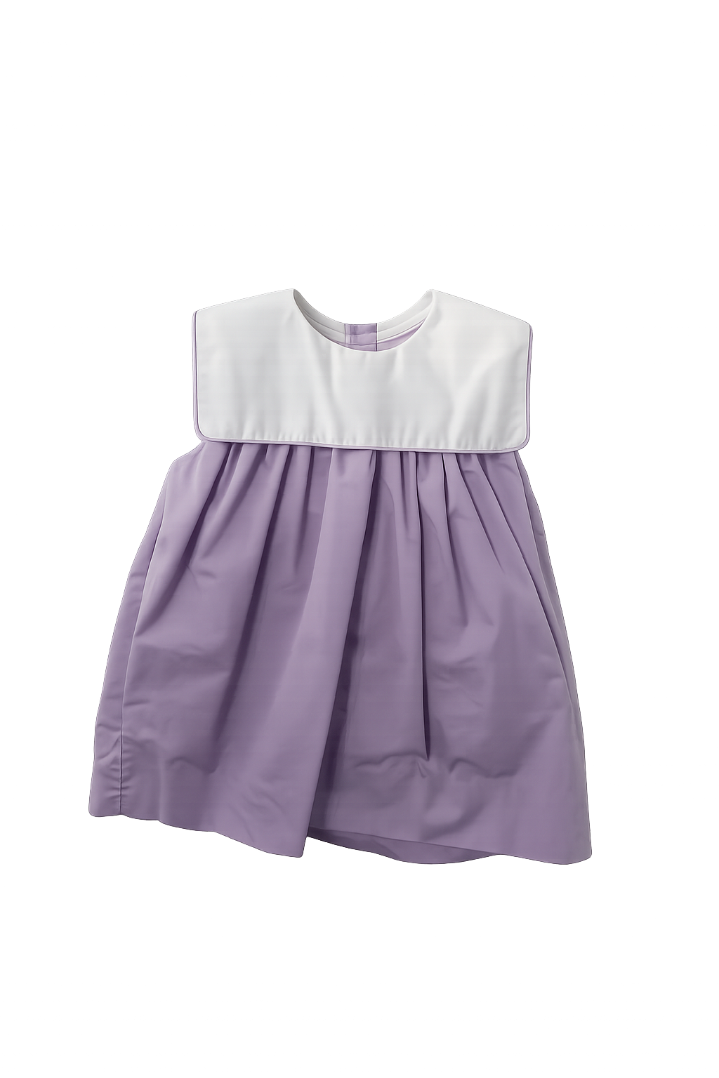 Purple Dress With White Bib
