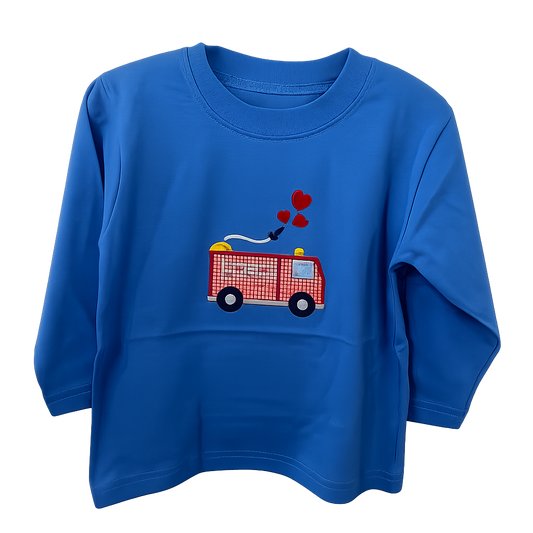Firetruck Heart Long Sleeve