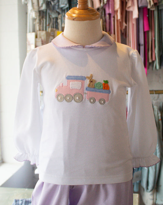 Girls Easter Train Blouse