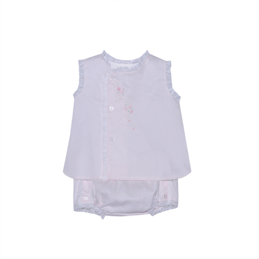 Pink Blanche Diaper Set