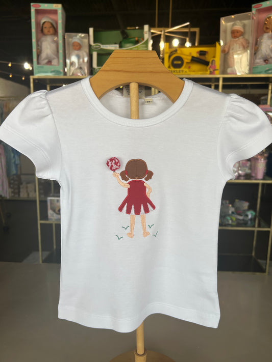 Cheerleader Appliqué T-Shirt