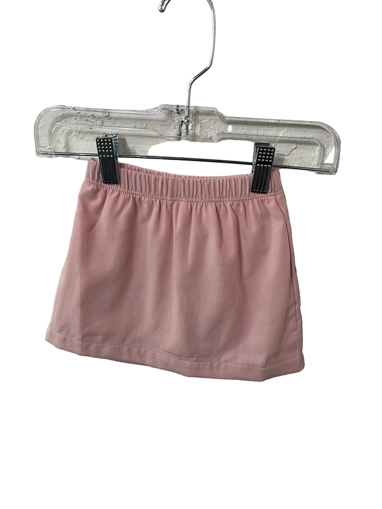 Pink Corduroy Skirt