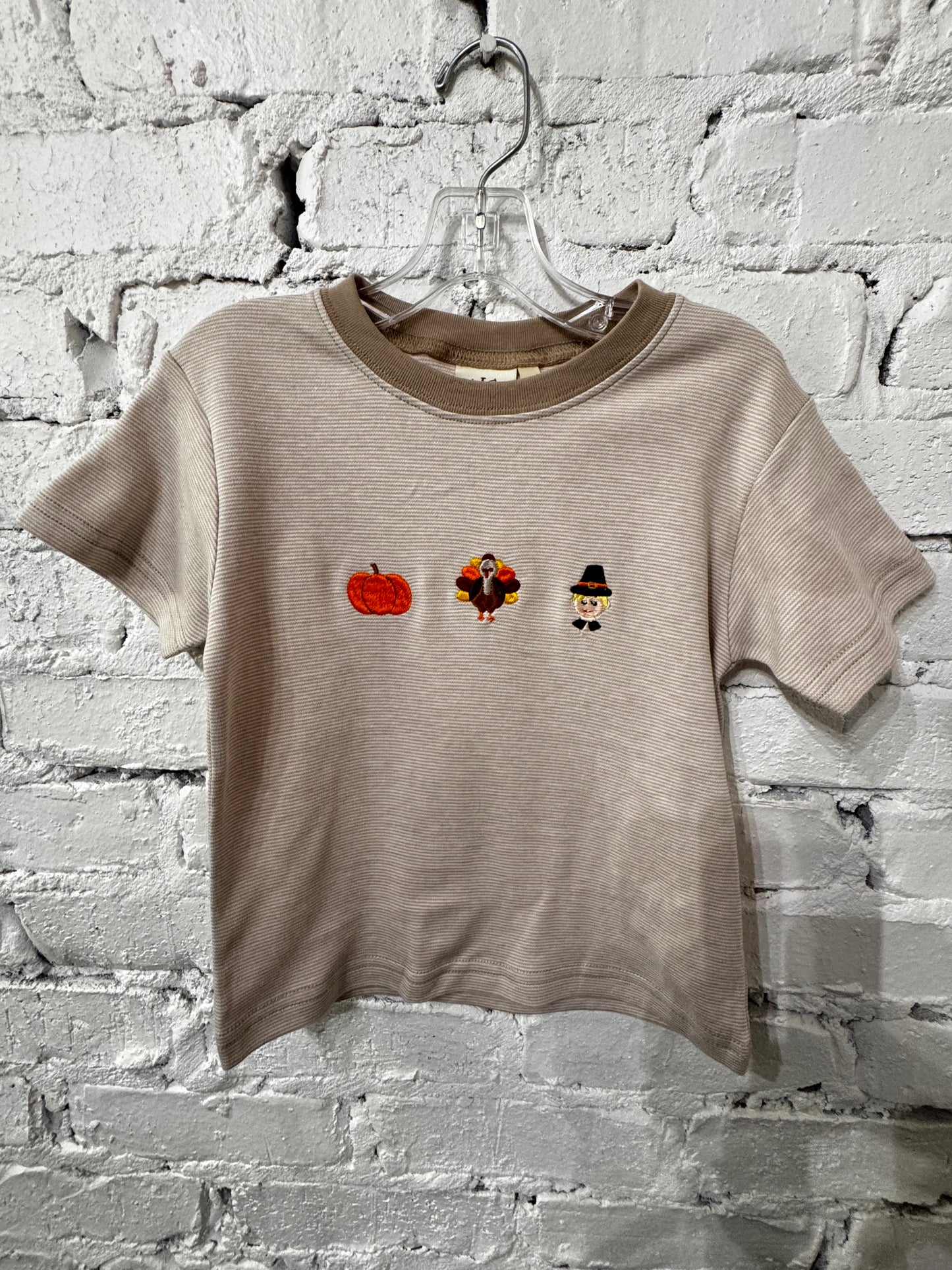 Thanksgiving Embroidered Shirt