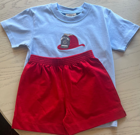 Red Jersey Solid Boy Shorts