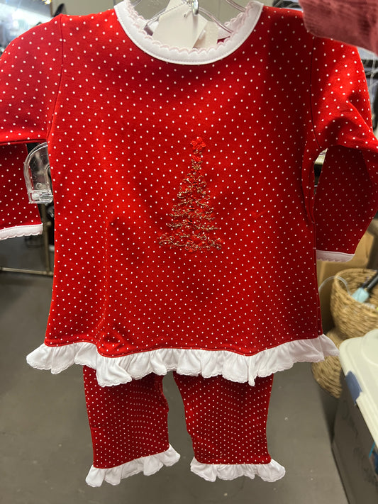 Sparkle Tree LS Pant Set